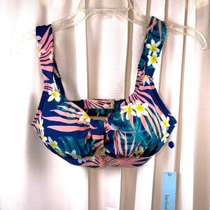 NWT Birdsong Laguna Floral Bikini Top Size 32D